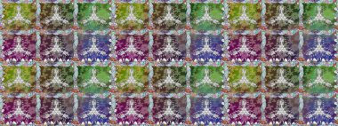 Küçük çiçekteki sevimli çiçek deseni. Kusursuz. Raster illüstrasyonu.