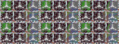 Raster dikişsiz şirin çiçek deseni. Nazik romantik baskı. Gri renkli çiçekler. Tatil havası. Bahar mevsimi.