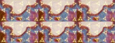 Kusursuz. Raster illüstrasyonu. Tarafsız, bej ve kahverengi renkte çiçekler. Şirin çiçek elementleri..