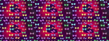 Raster. Kelebek desenli morlar. Robot resim. Kumaş, kağıt, ambalaj kağıdı ve duvar kağıdı tasarımı için mükemmel bir arkaplan.