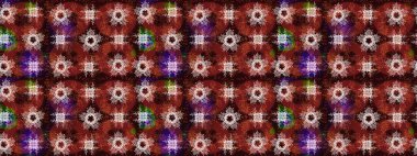 Renkli elementlerle Raster ilginç desen