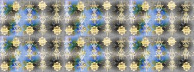 Kar Tanesi Mozaik ikonu. Siluet kar tanesi işareti izole edilmiş gri, mavi ve nötr renkler. Grafiksel element dekorasyonu. Düz dizayn. Sembol kışı, donmuş, Noel, yeni yıl tatili. Raster tasarımı.