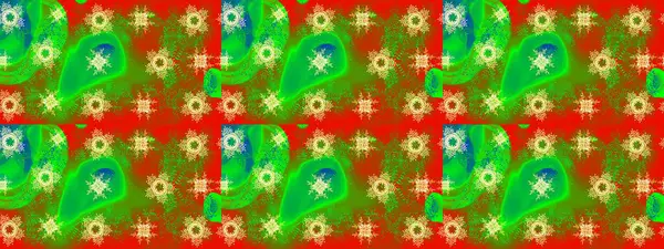 Sembol kışı, donmuş, Noel, yeni yıl tatili. Grafiksel element dekorasyonu. Yeşil, kahverengi ve kırmızı siluet kar tanesi işareti. Düz dizayn. Kar Tanesi Mozaik ikonu. Raster illüstrasyonu.