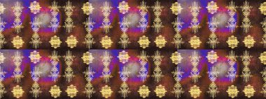 Yeni yıl tabelası. Noel tasarımı için. Kar tanesi kışı kahverengi, mor ve sarı renklerde yalıtılmış. Raster illüstrasyonu. Kahverengi, mor ve sarı ikon silueti. Kutlamanın sembolü.