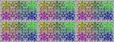 Raster illüstrasyonu. Bahar çiçekli, dikişsiz, sevimli çiçek deseni. Güzel kumaş deseni.