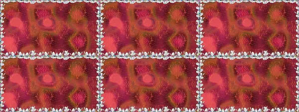 Düz Çiçek Elementleri Tasarımı. Renkli Bahar Temalı Kusursuz Arkaplan. Çiçeksel fantezi tasarımı. Parlak bir arka planda..