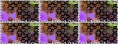 Hediye ambalaj kağıdı, tebrik kartları, posterler ve pankart tasarımı. Kahverengi renkli çiçekler. Raster düz çiçekleri pürüzsüz desen.