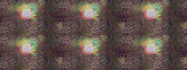 Raster illüstrasyonunda kusursuz çiçek deseni. Çiçekler suluboya tarzında kahverengi, gri ve yeşil renklerde.