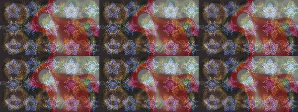 Renkli bir arka plan üzerinde izole güzel raster kahverengi, gri ve tarafsız kar taneleri. Kar taneleri, kar yağışı. Düşen Noel kar taneleri stilize. İllüstrasyon.