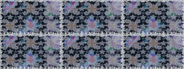 Raster illüstrasyonunda kusursuz çiçek deseni. Güzel kumaş deseni. Düz Çiçek Elementleri Tasarımı. Renkli Bahar Teması Kusursuz Arkaplan.