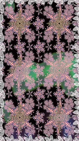 Raster resim. Çiçek açması arka plan kumaş, duvar kağıdı ve kağıt baskı almak için. Parlak buketleri moda grunge arka plan üzerinde. Küçük bir çiçek bir vintage tarzı ile şirin seamless modeli.