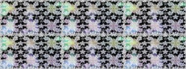 Raster illüstrasyonu. Şirin çiçekli kusursuz desen ve nötr renklerde yapraklar, suluboya çiçek deseni, duvar kağıdı, kart veya kumaş için fayanslı.