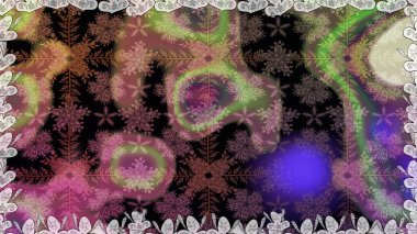 Kahverengi renkli güzel bir tekstil. Çiçeklerle suluboya desenli çiçek deseni. Raster illüstrasyonu.