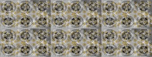 Kar taneleri radyal gri, kahverengi ve nötr renklerde. Renkli arka planda güzel kar taneleri. Raster illüstrasyonu..