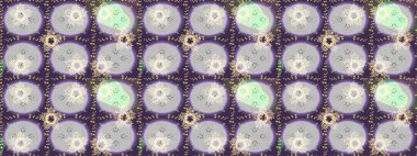 Tarafsız, mor ve gri renkli kristal kar taneleri. Raster illüstrasyonu.