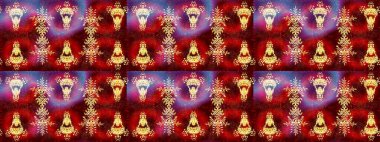 Raster illüstrasyonu. Simgeler, etiketler. Düz dizayn. Renkli arka planda kar taneleri. Renkli kar tanesi Raster çizimi. Kar Tanesi simgesi, izole.