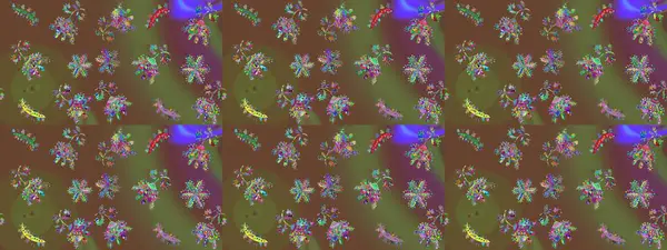 Kar tanesi süsleme deseni. Raster illüstrasyonu. Kar taneleri arka planda. Arkaplanda soyut kar taneleri olan düz tasarım. Kar taneleri deseni.