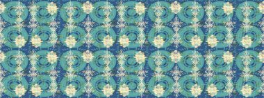 Raster mavisi, bej ve yeşil kar tanelerinden izole edilmiş. Güzel bir kış süsü. Raster illüstrasyonu. Kar taneleri koleksiyonu.