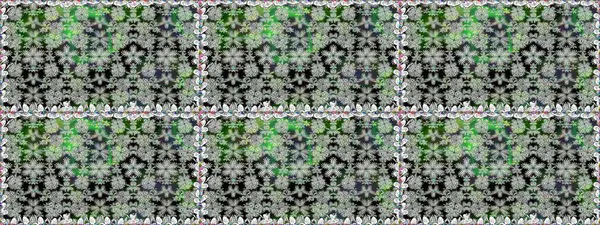 Eski usul. Renkli desenli, gri çiçekli ve dekoratif elementli kusursuz desen. Raster illüstrasyonu. Kusursuz bir geçmişi var. Kumaş, tekstil ve duvar kağıdı baskısı için..