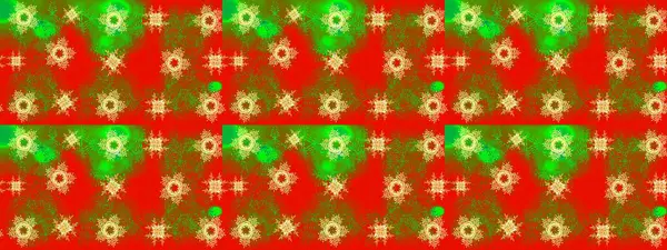 Raster illüstrasyonu. Kış konsepti Düz yatıyordu. Kış deseni kırmızı, kahverengi ve yeşil renkte kar tanesinden yapılmıştır..