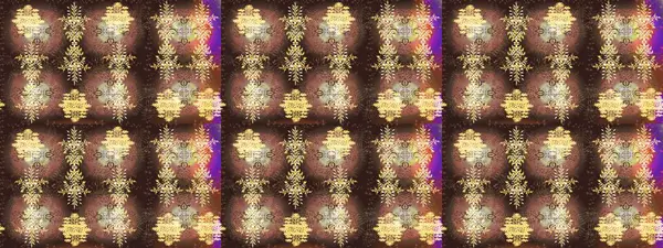 Raster illüstrasyonu. Soyut mandala ya da tuhaf kar tanesi çizgisi sanat tasarımı. Renkli arka planda izole tatlı kar taneleri.