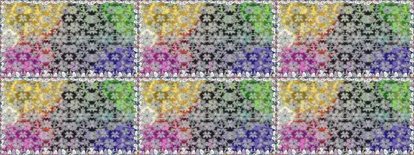 Çiçek ve yapraklı çiçek deseni. Raster illüstrasyonu. Küçük çiçekli şirin desen.