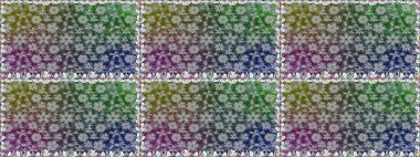 Renkli çiçekler. Renkli Bahar Temalı Kusursuz Arkaplan. Düz Çiçek Elementleri Tasarımı. Raster illüstrasyonunda kusursuz çiçek deseni.