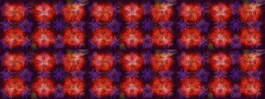 Renkler. Raster illüstrasyonu. Kahverengi, kırmızı ve turuncu kar taneleri. Noel ve yeni yıl moda baskıları için tatil tasarımı. Kar taneleri soyut arkaplan ile Noel sevimli arka plan.