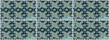 Vadinin mavi renkli çiçekleri. Çiçeksiz desenlerin çizimi.