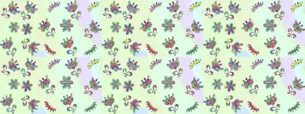 Düşen Noel stili kar taneleri. Renkli bir arka planda izole edilmiş güzel raster rengi, bej ve gri kar taneleri. Kar taneleri, kar yağışı. Görüntü.