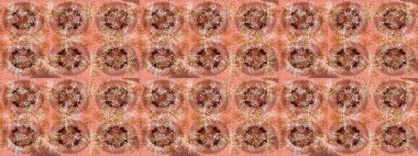 Kahverengi, pembe ve nötr renklerde kar tanesi süsü. Kar tanesi süsü Raster illüstrasyonu. Güzel süs eşyası. Kar taneleri izole edildi.