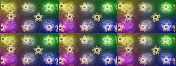 Desen snowflakes.raster Noel soyut renkli arka plan ile düşen kar tanesi. Raster illüstrasyon.