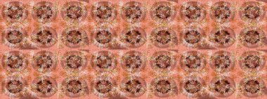 Kahverengi, pembe ve nötr renklerde kar tanesi süsü. Kar tanesi süsü Raster illüstrasyonu. Güzel süs eşyası. Kar taneleri izole edildi.