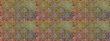 Raster deseni. Çiçekli, suluboya desenli kusursuz çiçek deseni. Süslü kumaş deseni.