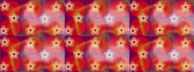 Raster illüstrasyonu. Soyut kış süsü. Güzel kar tanesi. Renkli arka planda izole tatlı kar taneleri. Yuvarlak raster kar tanesi.