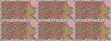 Bej ve nötr renkler üzerine bir resim. Raster illüstrasyonu. Suluboya stilinde uçan kelebeklerin kusursuz deseni. Kumaş, Tekstil, Baskı ve Davetiye için arka plan. Doğada Güzellik.