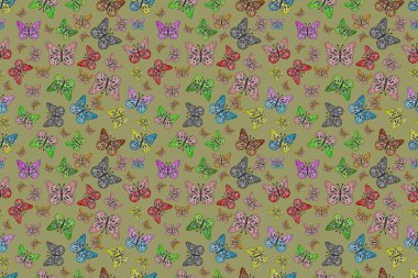 Gri, nötr ve siyah bir arka planda renksiz bir kelebek deseni. Resimde gri, nötr ve siyah renkler var. Karala, karala, karala.