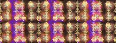 Kar tanesi renkli desen. Snowflakes desen. Raster kar taneleri arka plan. Renk arka plan üzerinde izole soyut kar taneleri ile düz tasarım. Raster illüstrasyon.