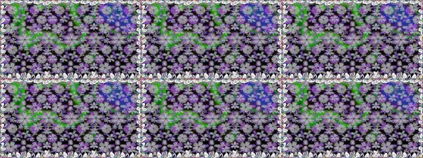 Çocuksu tasarım. El çizimi çiçekli, pürüzsüz bir desen. Tekstil, kumaş, ambalaj, hatıra defteri için hoş bir çiçek arkaplanı. Gri arkaplanda.