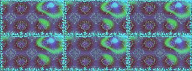 Çiçeksiz desenlerin resmi. Vadinin çiçekleri menekşe renklerinde.