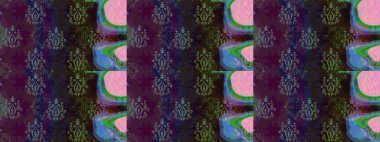 Çizgi çizimi kalıbı. Şirin çiçekler. Raster Moda kumaş deseni.