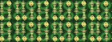 Yeni yıl kar tanesi. Düz kar karalama ikonları, kar taneleri silueti yeşil, mavi ve sarı renkli yılbaşı afişleri, kartlar. Güzel soyut kar taneleri raster tasarımı..