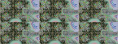 Raster düz çiçekleri pürüzsüz desen. Hediye ambalaj kağıdı, tebrik kartları, posterler ve pankart tasarımı. Gri renkli çiçekler.