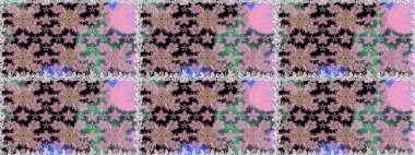 Tarafsız çiçekli kusursuz desen, suluboya çiçekli desen, şirin çiçek, duvar kağıdı, kart veya kumaş için fayanslı. Raster - stok.