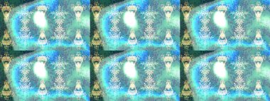 Bahar çiçekleriyle güzel bir çiçek deseni çizmişsin. Güzel kumaş deseni. Raster illüstrasyonu.