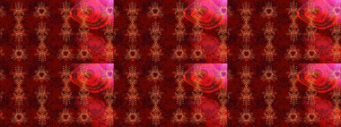 Arabesk ve çiçek öğeleri ile oryantal raster desen. Geleneksel klasik süs. Arabesk ile Vintage desen.