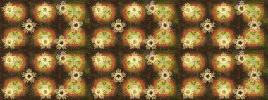 Raster Noel soyut renkli arka plan ve tatlı kar tanesi. Farklı kar taneleri toplayıcısı, kahverengi, yeşil ve gri renklerde kış elementleri..