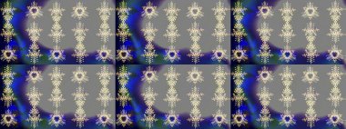 Parlak çiçekli kolaj çiçekleri gri, mavi ve bej rengi. Çiçek tasarımı için inanılmaz bir kolaj cenneti tarzı. Çiçekli zambaklar eskiz arka planı.