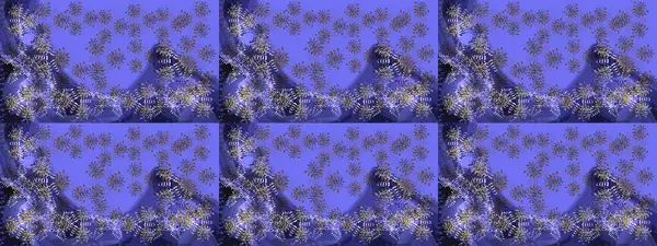 Kar Tanesi Simgesi. Mor, gri ve mavi renklerde izole edilmiş. Kar Tanesi Raster illüstrasyonu. Kış kar taneleri.