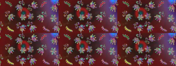 Lace Snowflakes 'in etnik kökü. Raster illüstrasyonu. Stilize Çiçekler. Mandalas 'ın dekoratif dokusu. Kumaş veya Duvar Kağıdı Tasarımı. Tekstil için Lacy Fashion Print. Halk Biçimi.